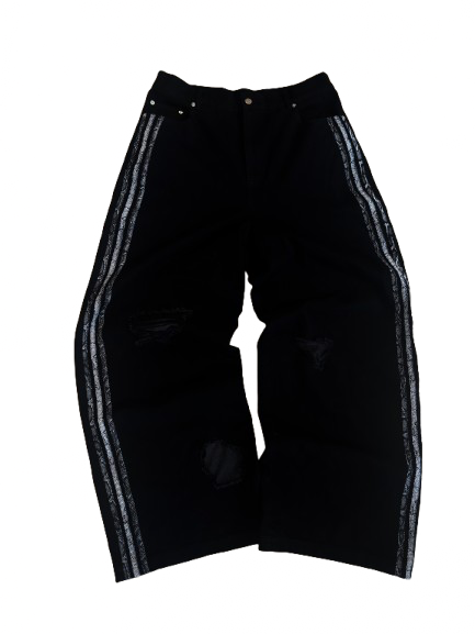 “Fallen Snake” denim jeans